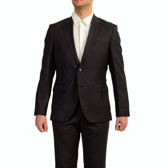 Hugo Boss Men's "Jeckson/Lenon2" Regular Fit 100% Wool Suit US 40R IT 50R - Picture 1 of 12